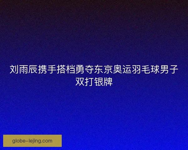 刘雨辰携手搭档勇夺东京奥运羽毛球男子双打银牌